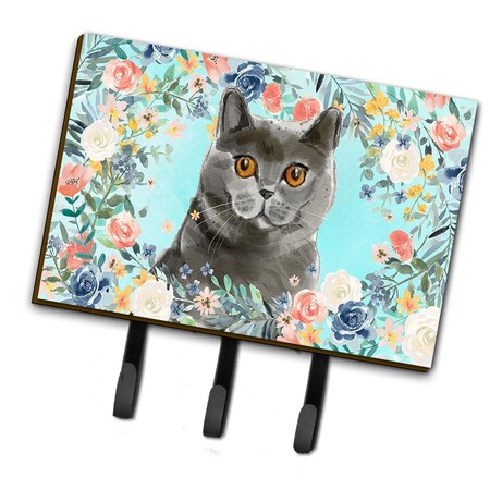 Carolines Treasures British Shorthair Spring Flowers Leash or Key Holder CK3392TH68